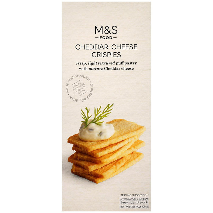 M&S Cheddar Cheese Crispies 100g