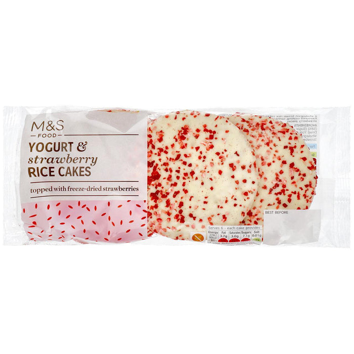M&S Yogurt & Strawberry Rice Cakes 112g