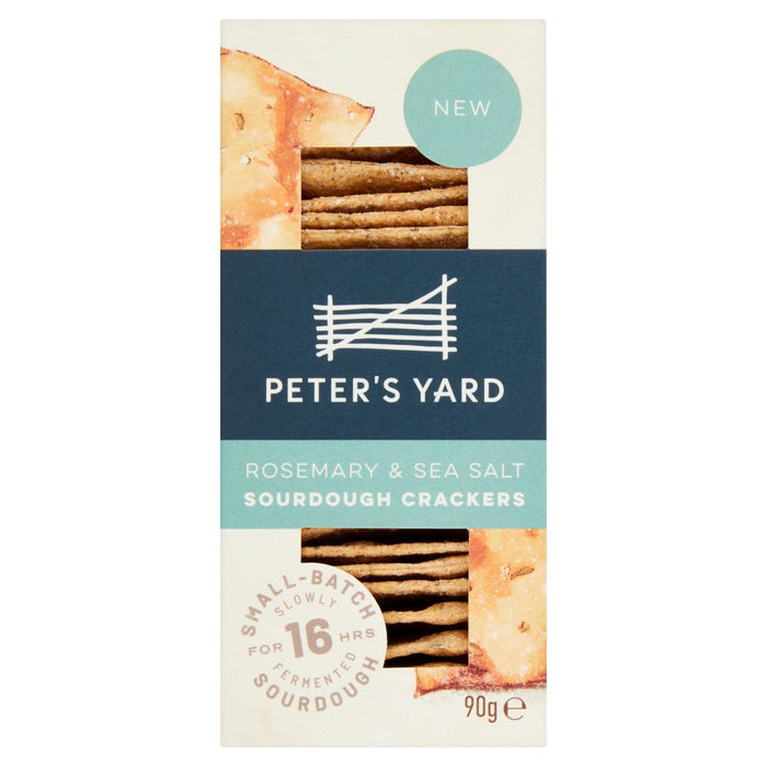 Peter's Yard Rosemary & Sea Salt Sourdough Crackers 90g