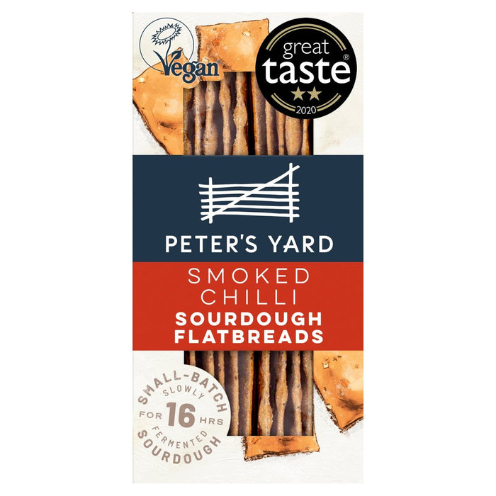 Peter's Yard Smoked Chilli Sourdough Flatbreads 115g