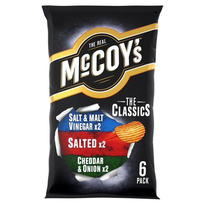McCoy's Ridge Cut Crisps Variety 6 x 25g