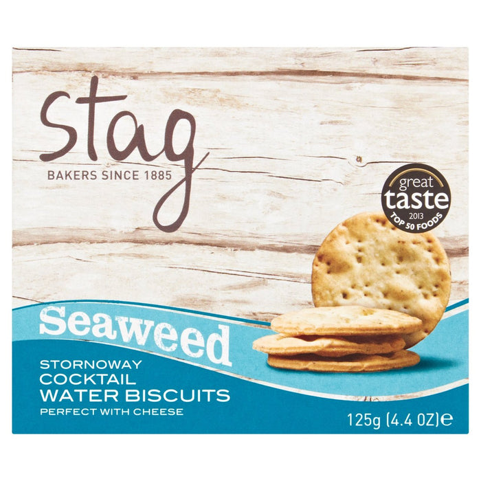 Biscuits à eau d'algues Stag Bakeries Biscuits 125g