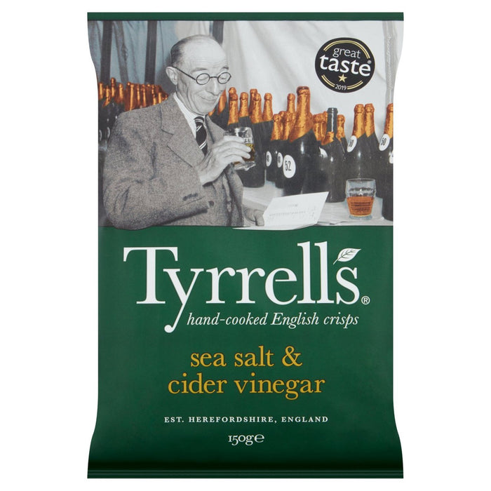 Tyrrells Sea Salt & Cider Vinegar Crisps 150g