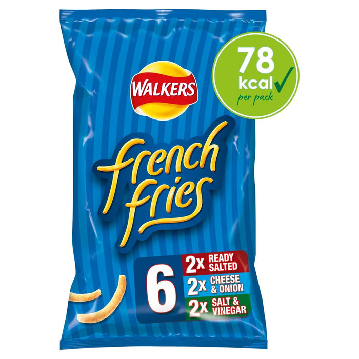 Walkers French Fries Variety Snacks 6 x 18g