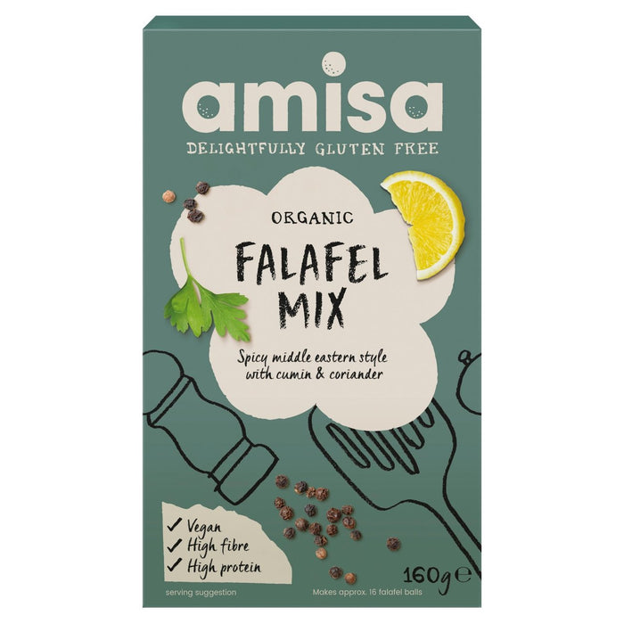 AMISA Orgánica Mezcla de falafel sin gluten 160G
