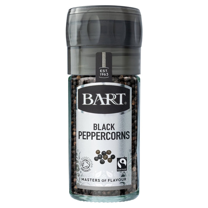Bart Black Peppercorn Mill Fairtrade Orgánico 40G