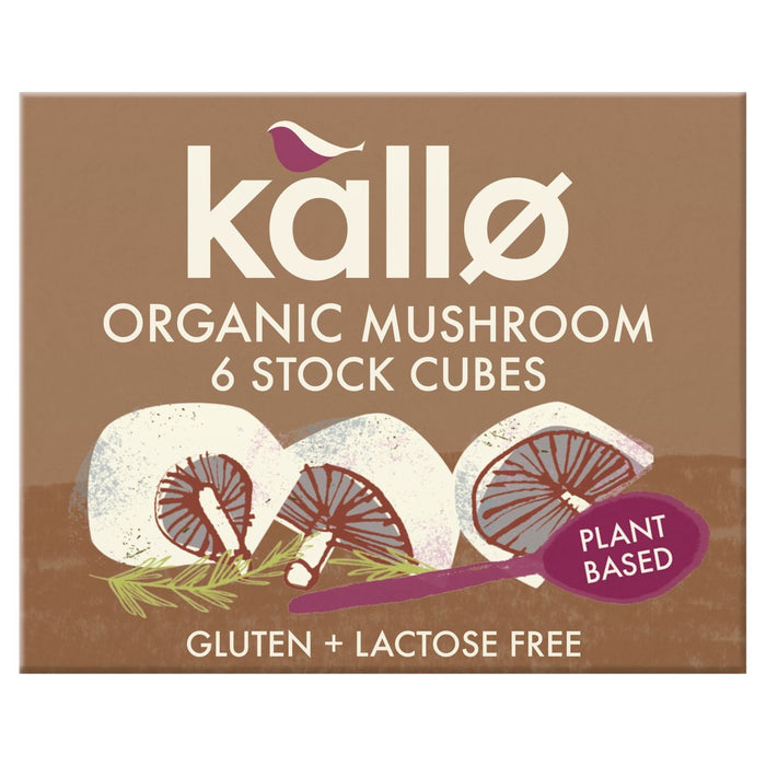 Kallo Organic Mushroom Stock Cubes 6 x 11g