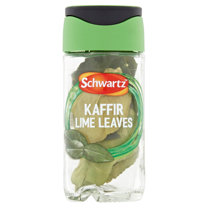 Schwartz Kaffir Lime verlässt Jar 1g