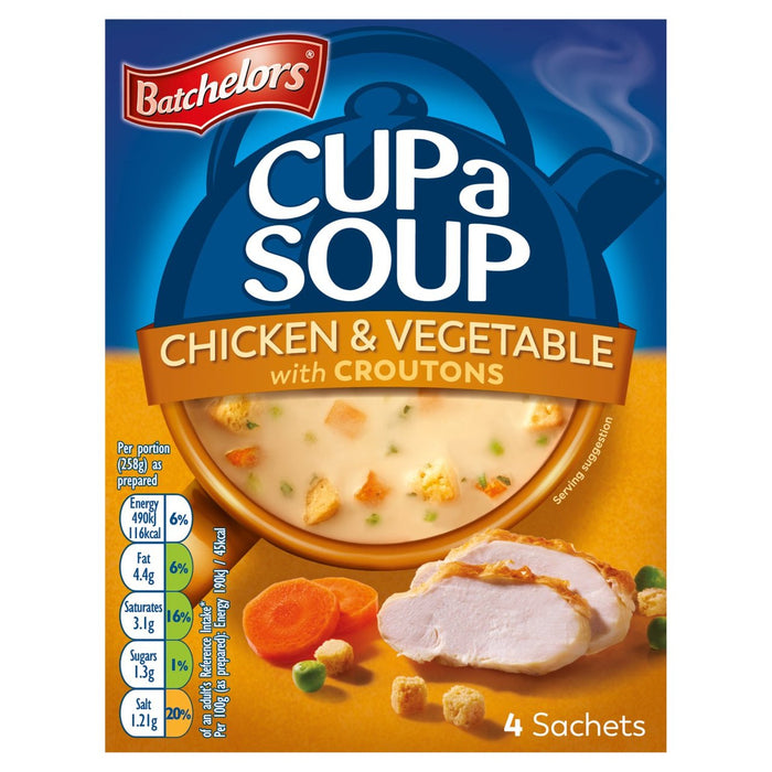 Batchelors Cup A Soup Chicken & Vegetable 4 x 27.5g