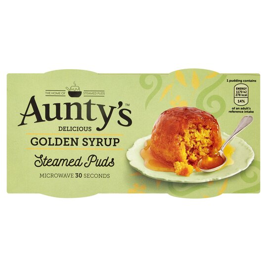 Auntys Golden Sirop Puddings 2 x 95g