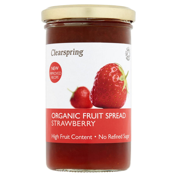 Clearspring Orgánica Crema de Frutas Fresas 280g 