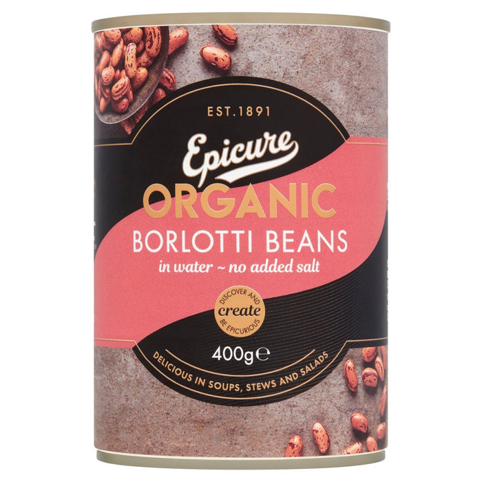 Epicure Organic Borlotti Beans 400g
