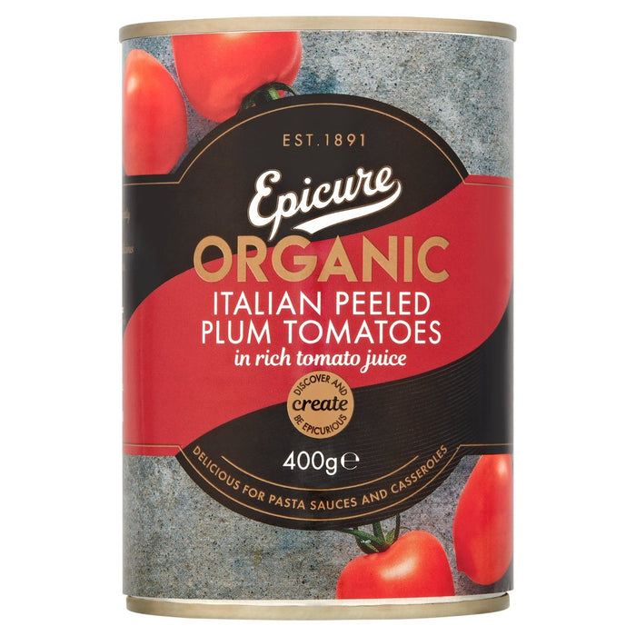 Epicure Organic Plum Tomatoes 400g