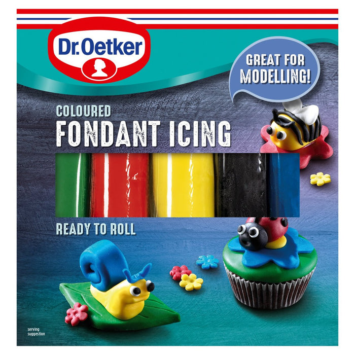 Dr. Oetker Ready to Roll Icing Various Colours 5 x 100g