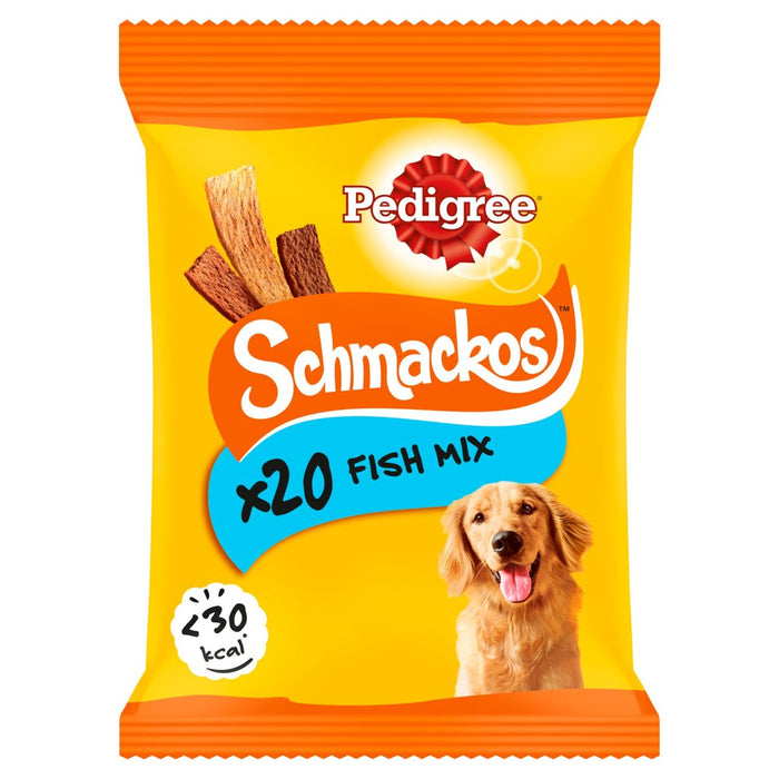 Pedigree Schmackos Adult Dog Treats Fish Mix 20 x 8g
