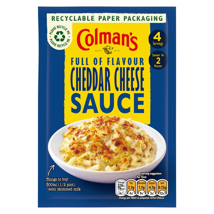 Colman's Cheddar Cheese Sauce Mix 40g