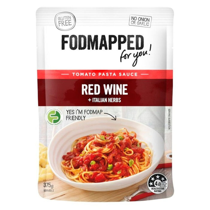 Fodmapped for You Red Wine Pasta Sauce 375g