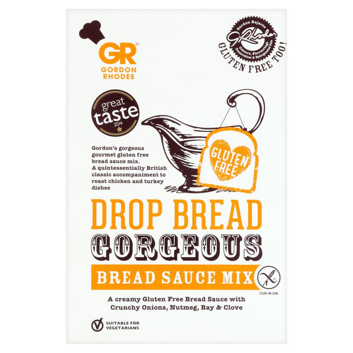 Gordon Rhodes Drop Bread Gorgeous Gluten Free Bread Sauce 125g