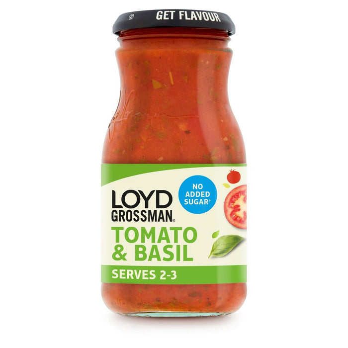 Loyd Grossman tomate y albahaca sin azúcar agregada 350g