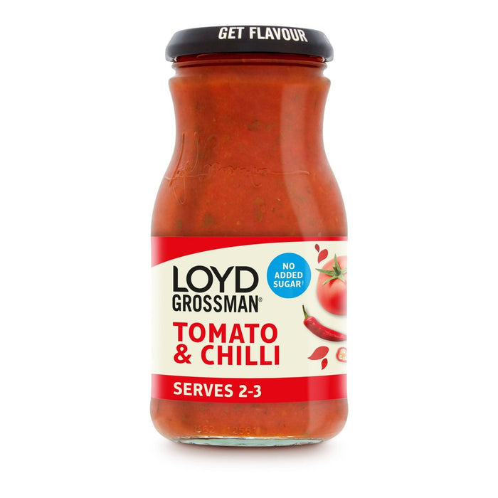 Loyd Grossman Tomato & Chilli Sin azúcar agregada 350G