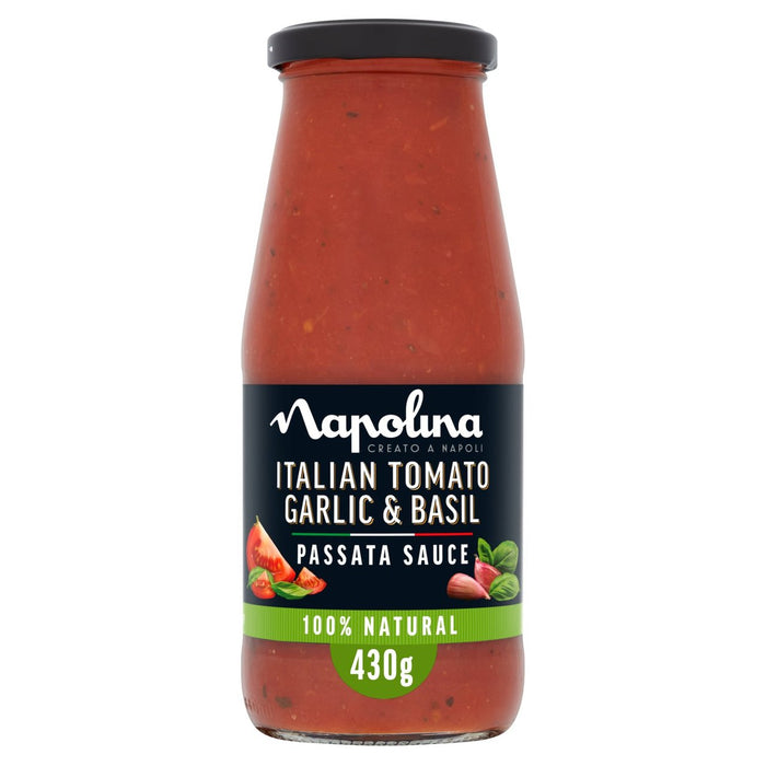 Napolina Italian Tomato Garlic & Basil Passata Sauce 430g