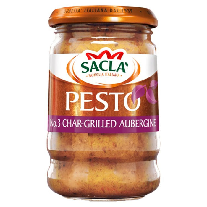 Sacla 'Chargrillte Aubergine Pesto 190g