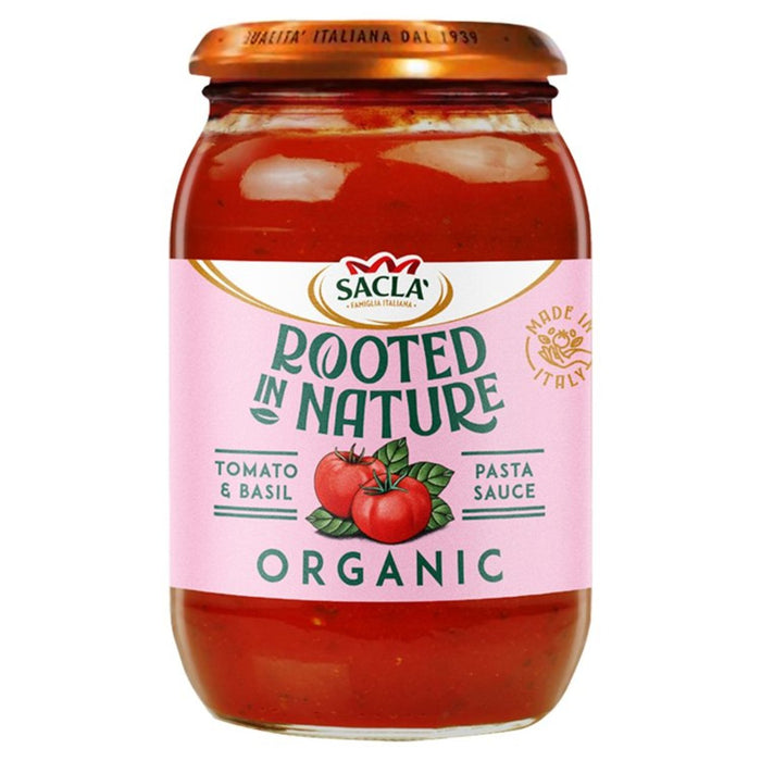 Sacla 'enracinée dans la nature biologique tomate et pâtes au basilic Sauce 500g