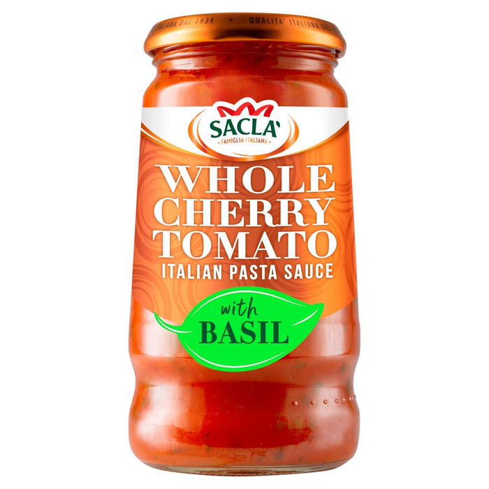 Sacla 'ganze Kirschtomate & Basilikum Pasta Sauce 350G