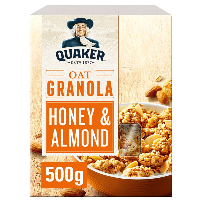 Quaker Oat Granola Honey & Almond 500G
