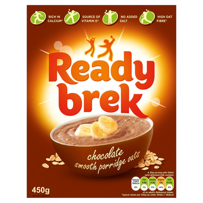 Ready Brek Smooth Porridge Oats Chocolate 450g