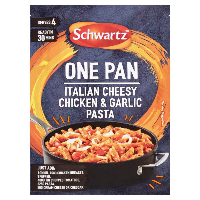 Schwartz One Pan Italian Cheesy Chicken & Garlic Pasta 32g