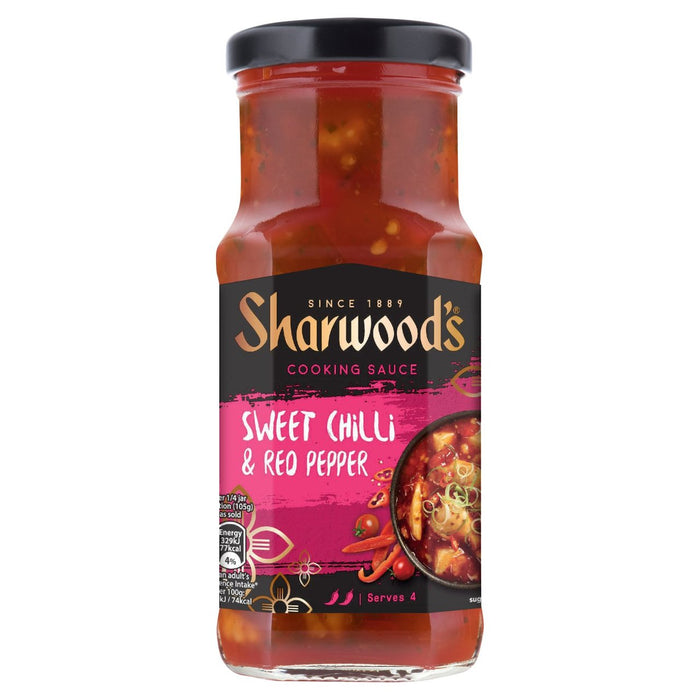 Salsa de chile dulce y pimiento rojo de Sharwood 425G