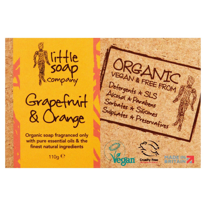 Little Soap Company Organic Bar Soap Grapefruit & Orange 110G Company