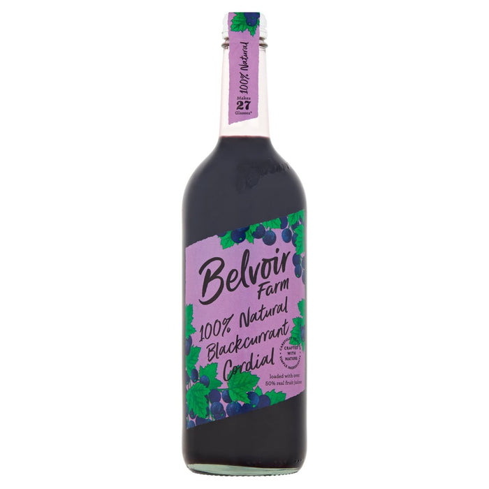 Belvoir Natural Black Jocrant Cordial 750 ml