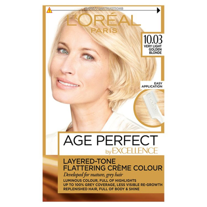 L'Oreal Paris Excellence Age Perfect Light Golden Blonde 10.03 | British Online