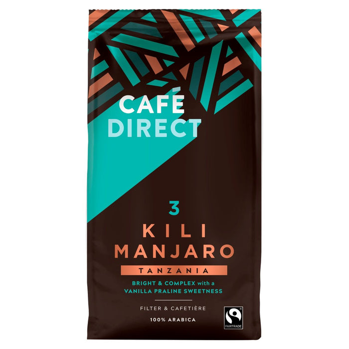 Cafedirect Fairtrade Kilimanjaro Tanzania Ground Coffee 227g