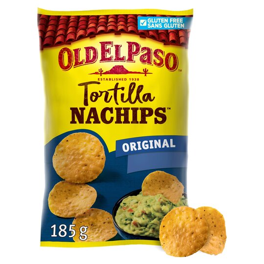 Old El Paso Gluten Free Nachips Tortilla Chips 185g