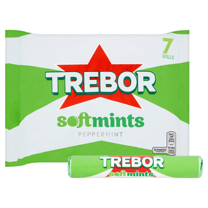 Trebor Softmints Peppermint Mint Rolls 314g