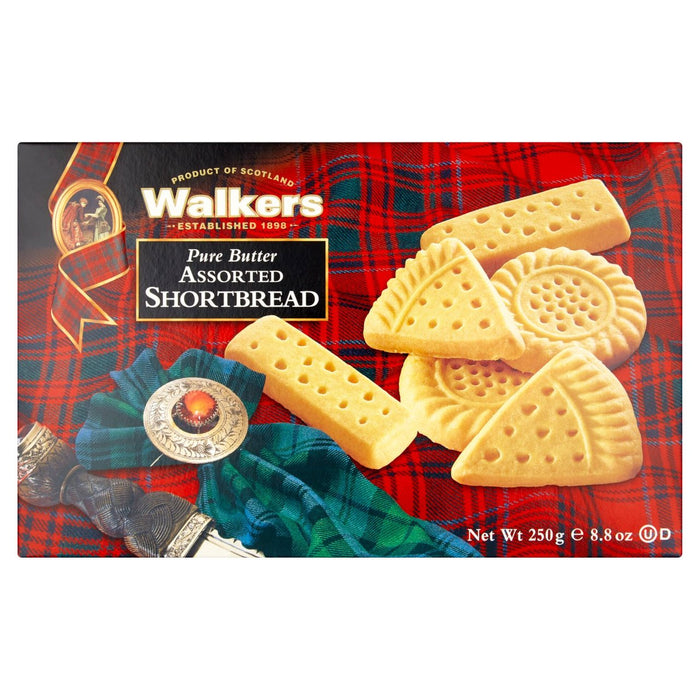 Walkers Pure Butter Assorted Shortbread 250g