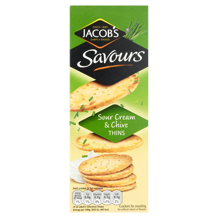 Jacob's Sour Cream & Cvive Savors 150G