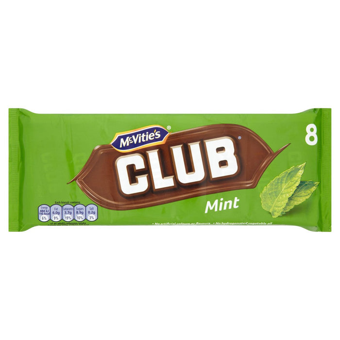 McVitie's Club Mint 8 x 22.5g