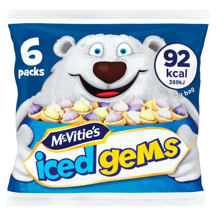 McVitie's Iced Gems 6 x 23g