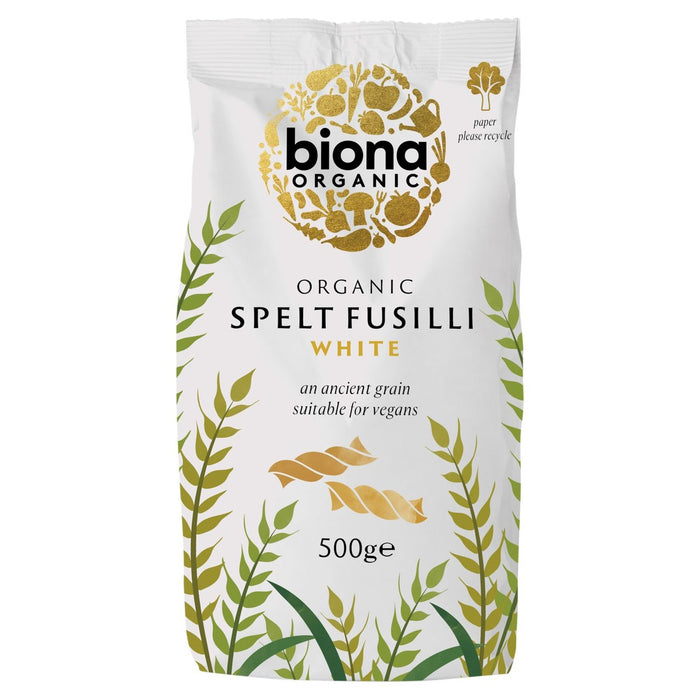 Biona Organic Spelt Fusilli White 500g