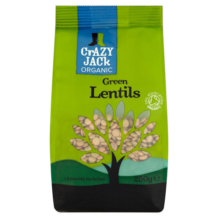 Crazy Jack Organic Green Lentils 250g