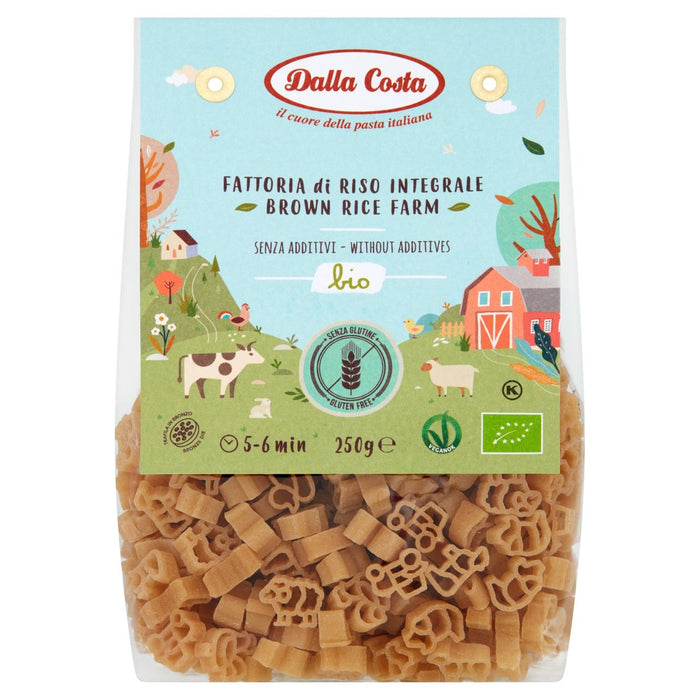 Dalla Costa Gluten Free Organic Brown Rice Farm Pasta 250g
