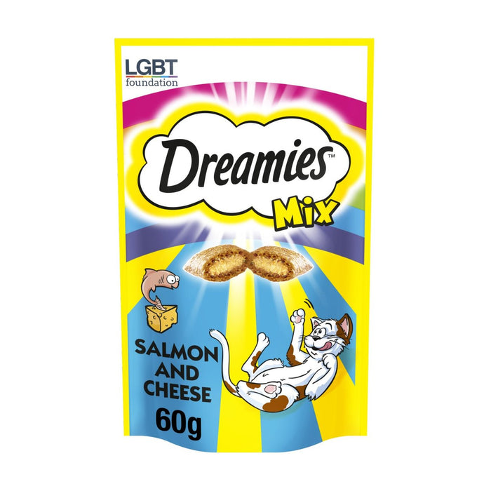 Dreamies Adult 1+ Mix Cat Treats with Salmon and Cheese 60g