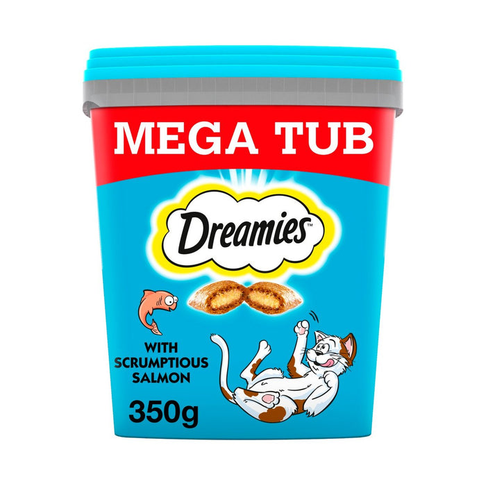 Dreamies Adult 1+ Cat Treats with Salmon Tub 350g