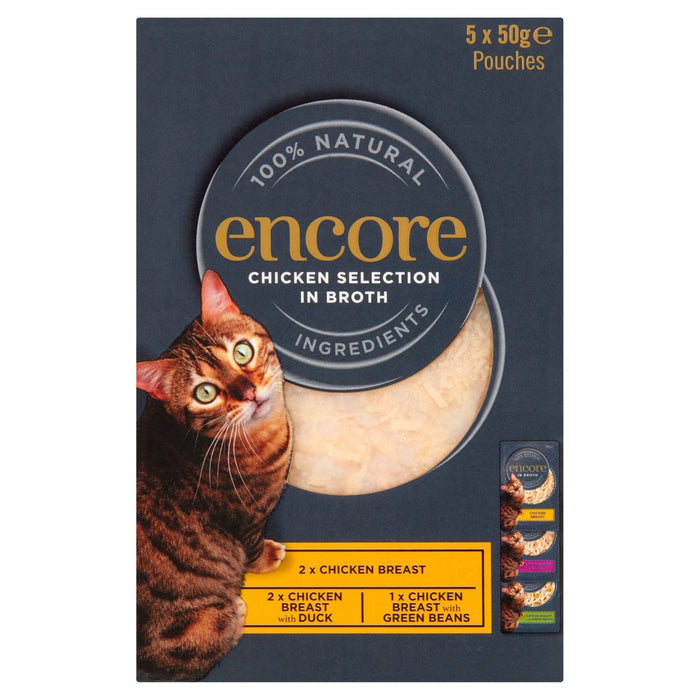 Encore Cat Broth Pouch Chicken Selection 5 x 50g