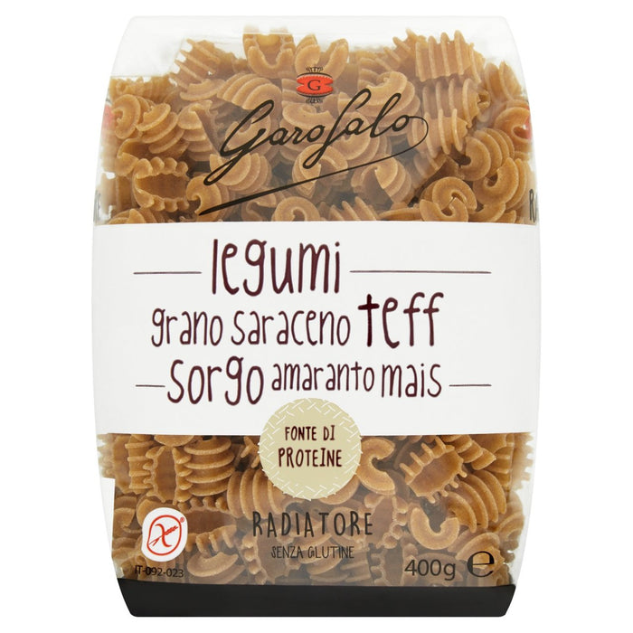 Garofalo Gluten Free Radiatori Pasta con legumbres y cereales 400G