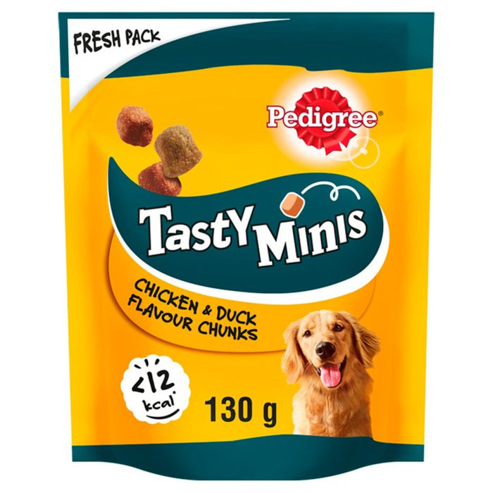 Pedigree Tasty Minis Adult Dog Treats Chewy Cubes with Chicken & Duck 130g